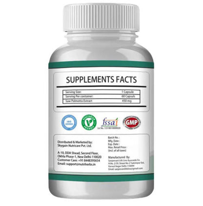 Nutriherbs Saw Palmetto 450mg Capsules