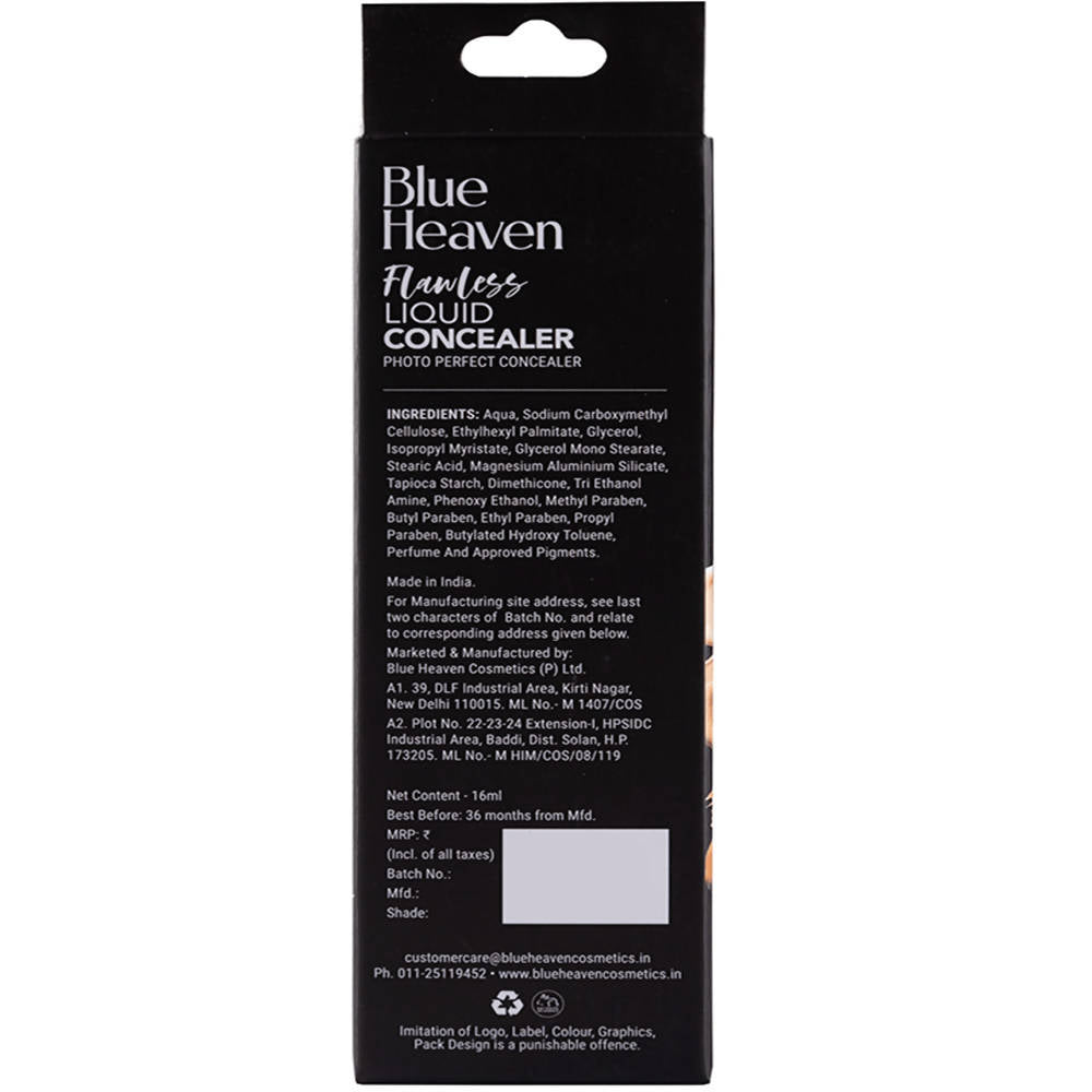 Blue Heaven Flawless Liquid Concealer Honey