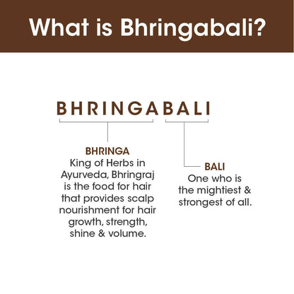 TAC - The Ayurveda Co. Bhringabali Hair Oil for Hairfall Control & Hair Growth with Bhringraj & Amla