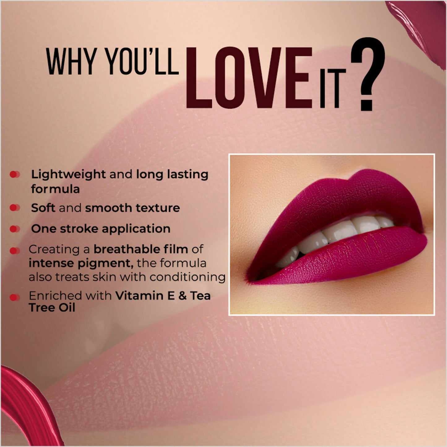 Colorbar Powerkiss Vegan Matte Lipcolor- Catsuit