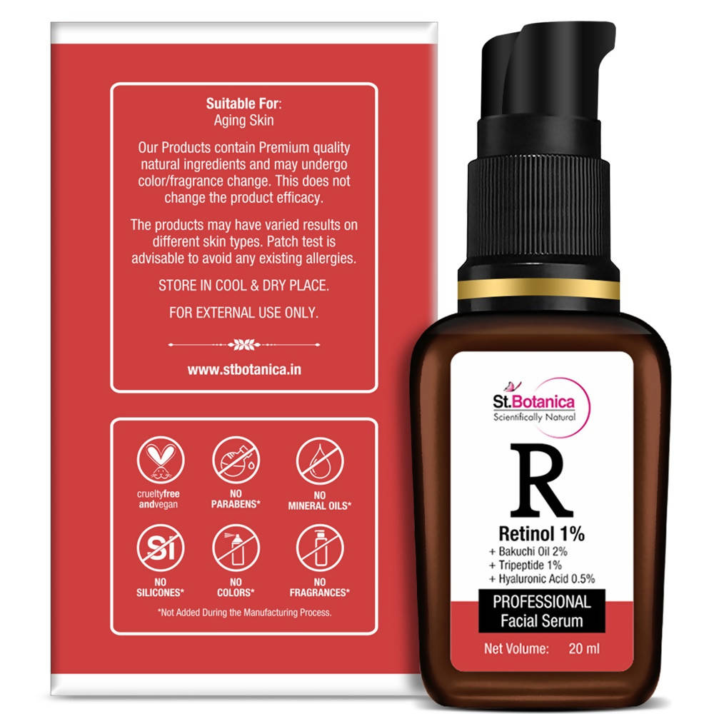 St.Botanica Retinol 1% Professional Facial Serum