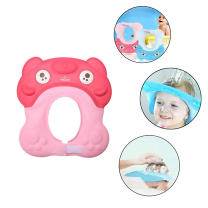 Safe-O-Kid Shampoo Shower cap for kids set of 2pcs- Pink colour