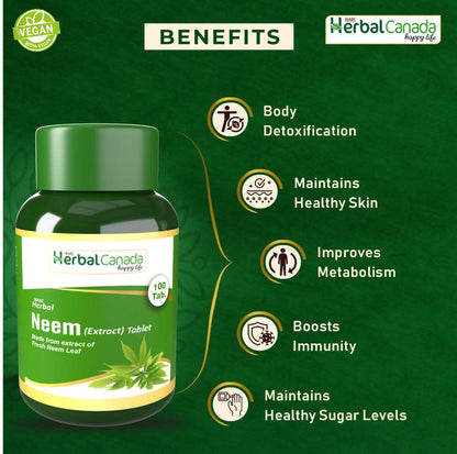 Herbal Canada Neem Extract Tablets