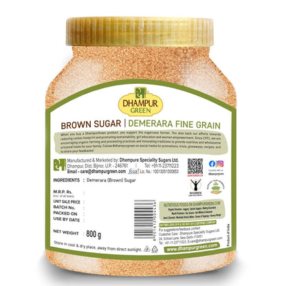 Dhampur Green Demerara Brown Sugar (Fine Grain)