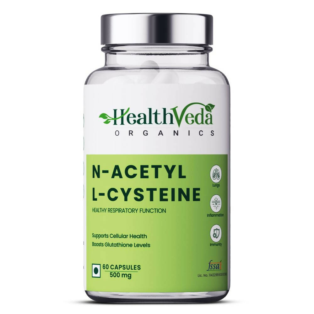 Health Veda Organics N - Acetyl L - Cysteine Veg Capsules - BUDNE
