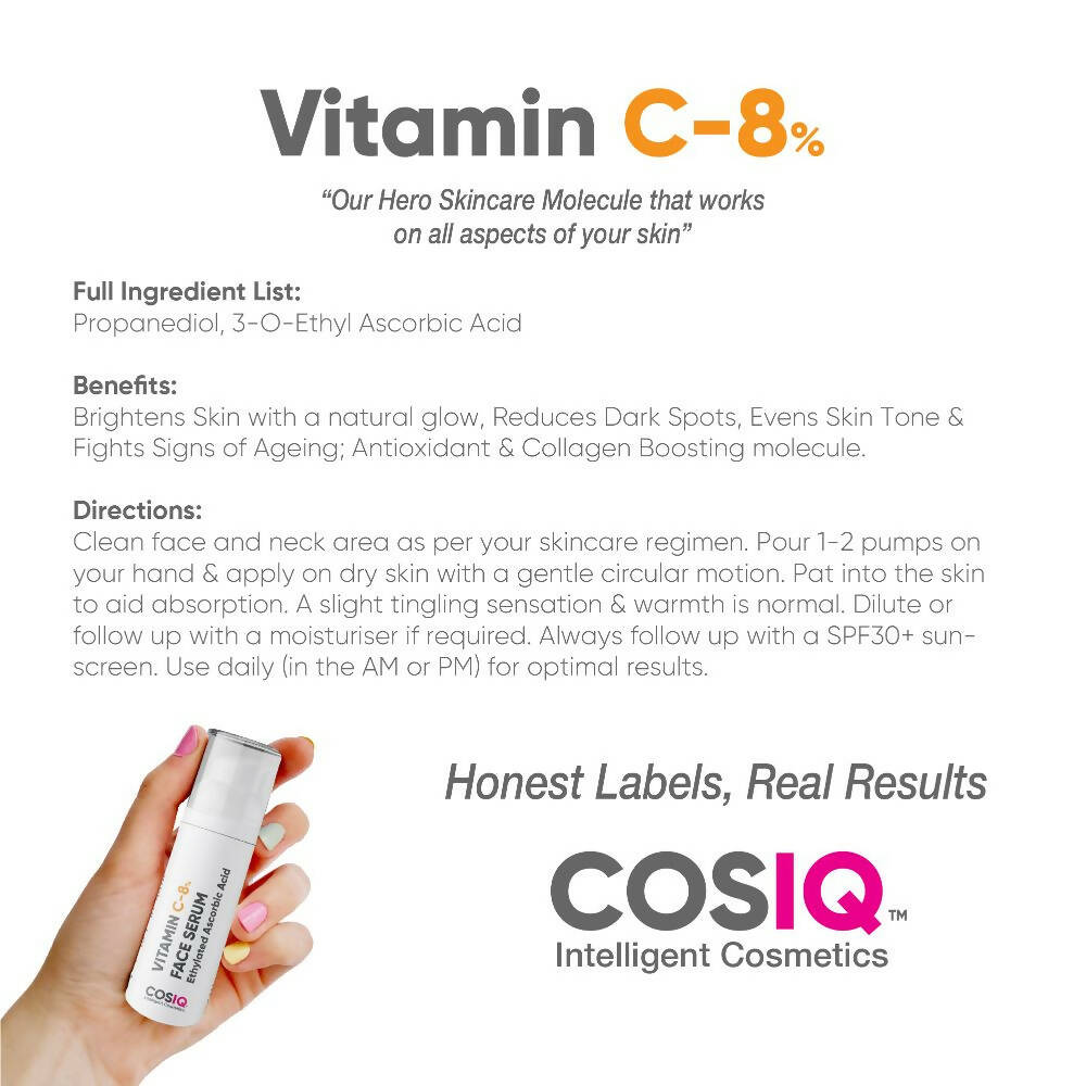 Cos-IQ Vitamin C-8% Face Serum