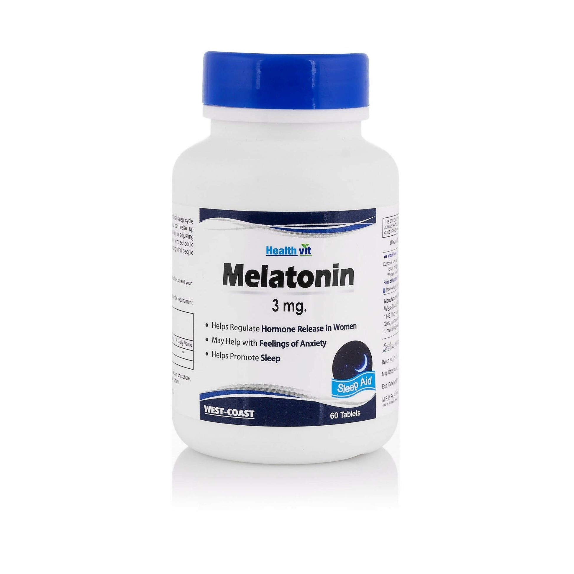 Healthvit Melatonin 3mg Tablets for Sleep -  USA 