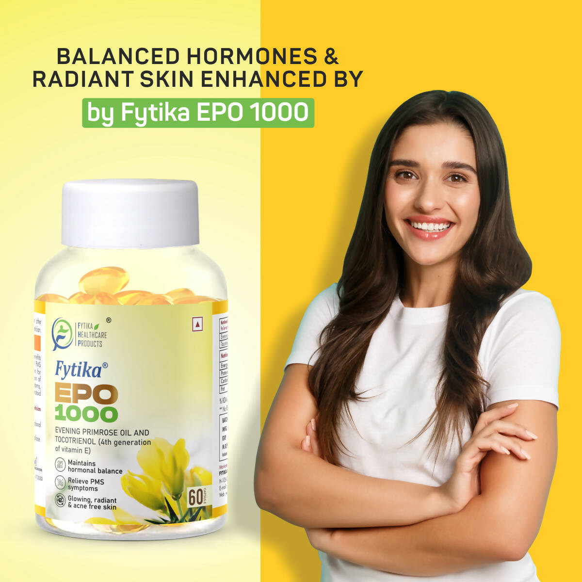 Fytika Epo 1000 Evening Primrose Oil and Tocotrienol Capsules