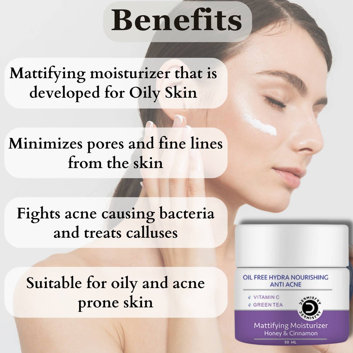 Dermistry Mattifying Moisturizer & Anti Acne Foaming Face Wash