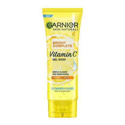 Garnier Skin Naturals Bright Complete Vitamin C Gel Face Wash - usa canada australia