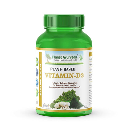 Planet Ayurveda Plant Based Vitamin D3 Capsules - BUDEN