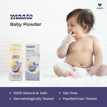 Maate Talc Free Natural & Ayurvedic Baby Powder