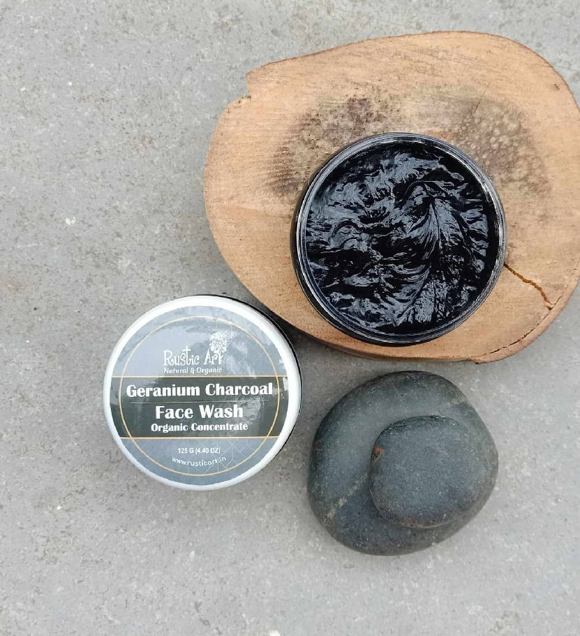 Rustic Art Geranium Charcoal Face Wash