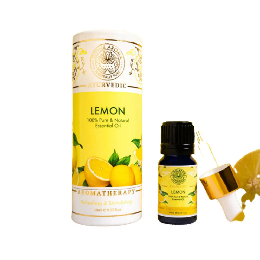 Divine Aroma 100% Pure Lemon Essential Oil - usa canada australia