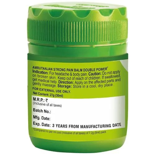 Amrutanjan Strong Pain Balm Green