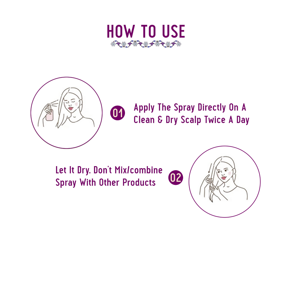 Avimee Herbal Hairtone AG 1 Scalp Spray For Grey Hair With Indigo, Henna, Beet Root and Hibiscus Extracts