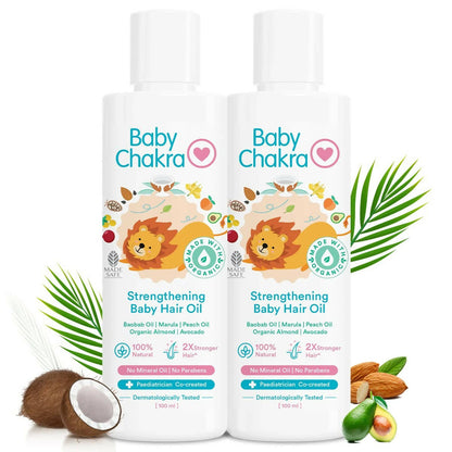 BabyChakra Strengthening Baby Hair Oil -  USA, Australia, Canada 