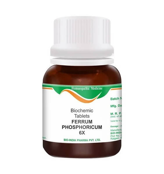 Bio India Homeopathy Ferrum Phosphoricum Biochemic Tablets