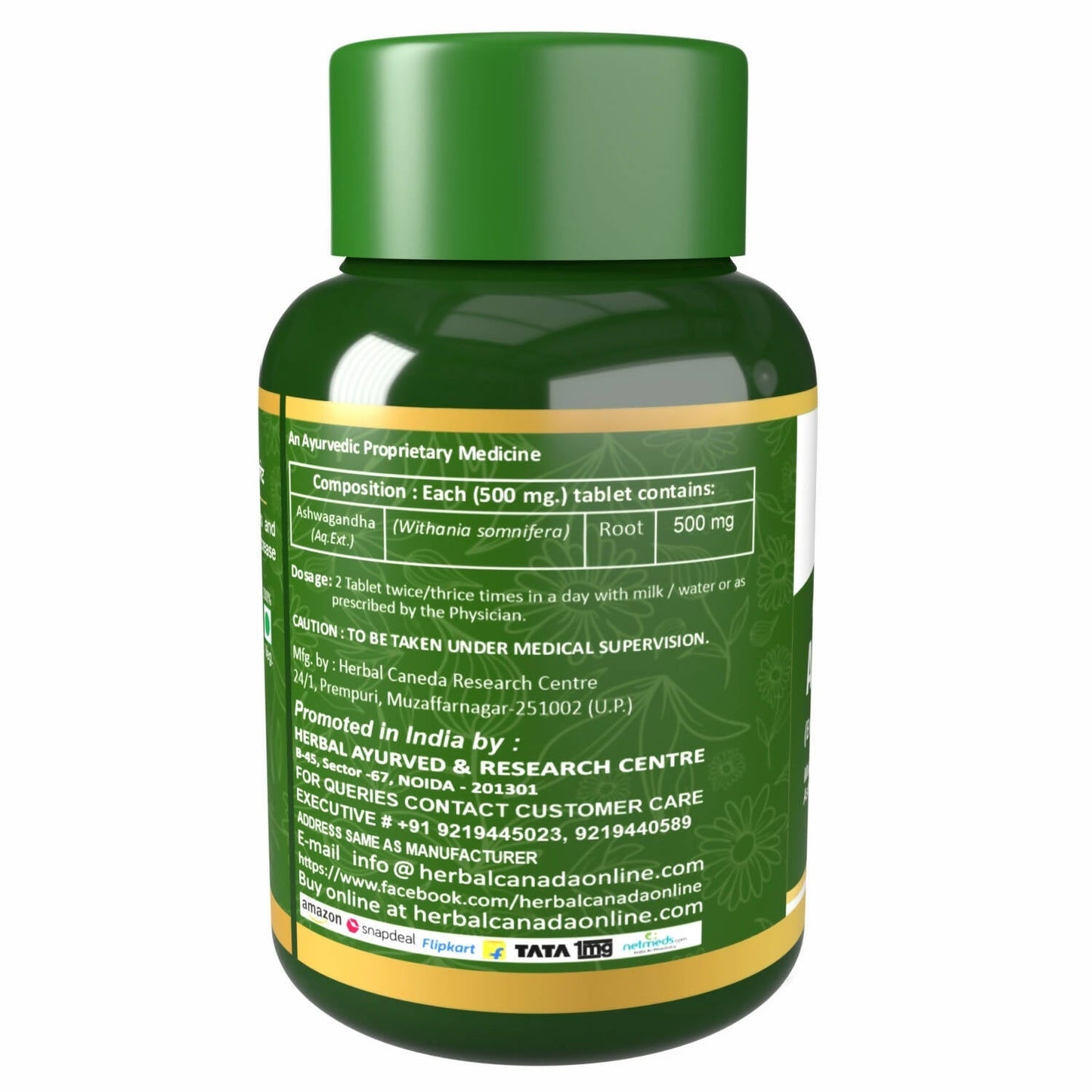 Herbal Canada Ashwagandha Extract Tablets