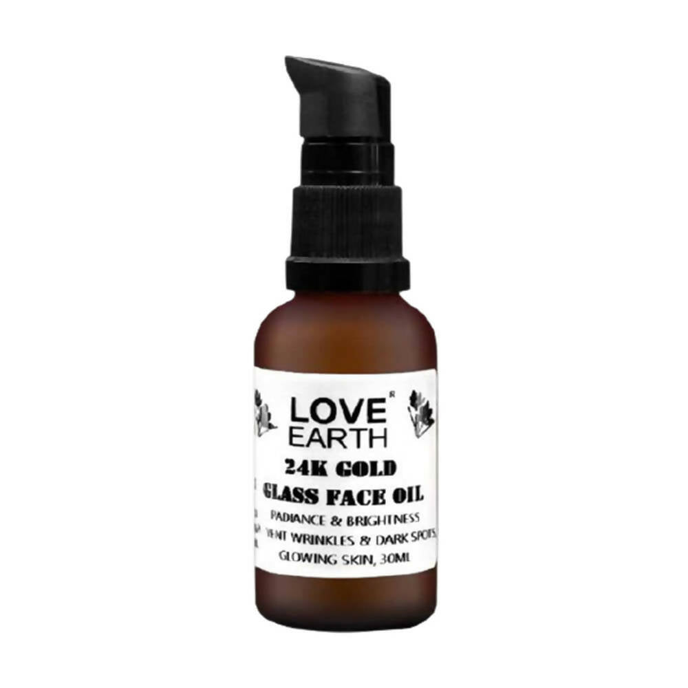 Love Earth 24K Gold Glass Face Oil - BUDNE