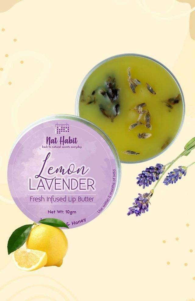Nat Habit Lemon Lavender Lip Butter - BUDNE