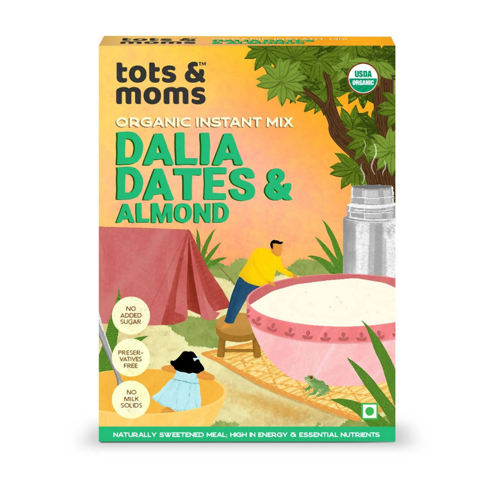 Tots and Moms Organic Dalia Dates & Almonds Instant Mix -  buy in usa 