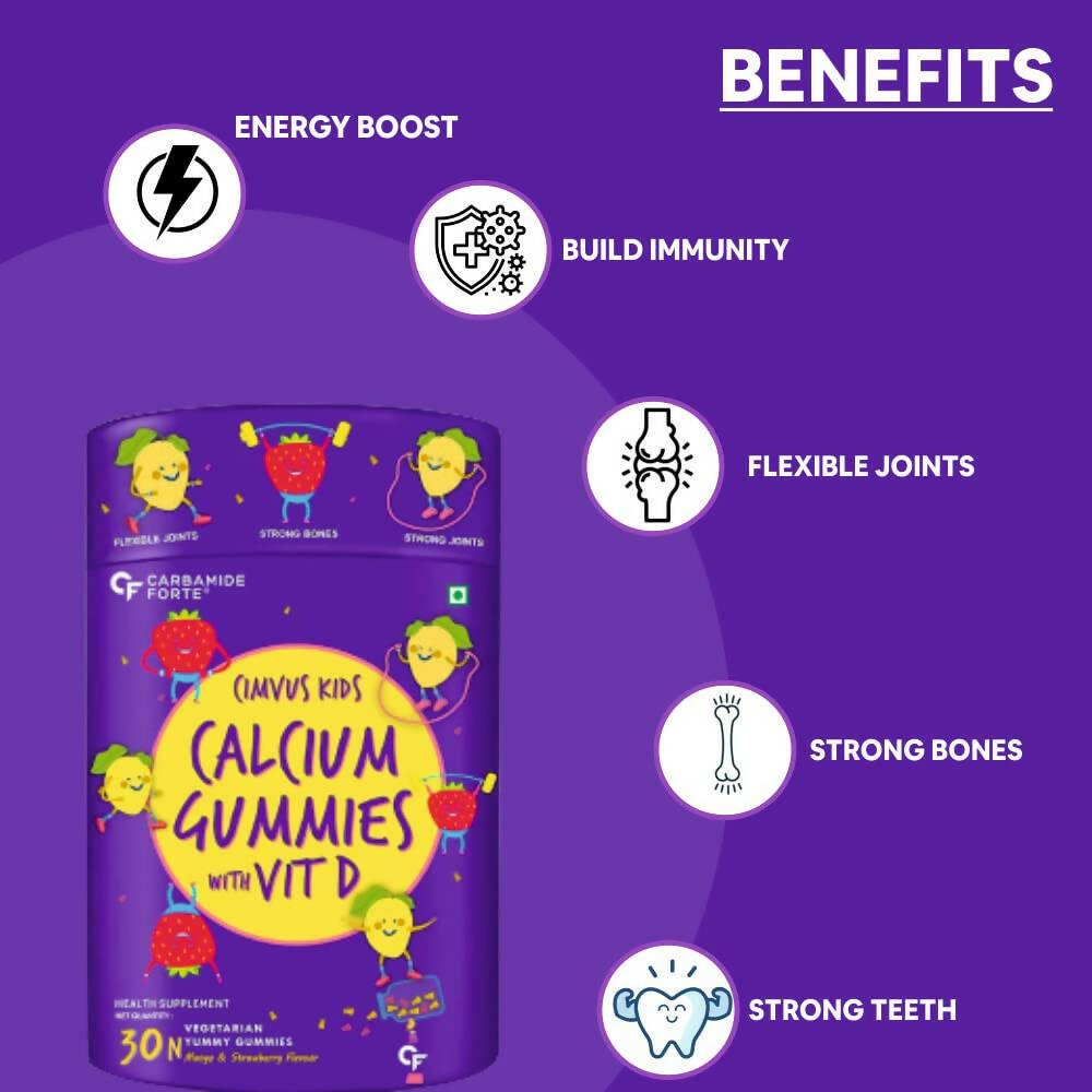 Carbamide Forte Calcium with Vitamin D Gummies for Kids