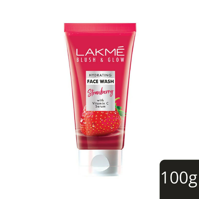 Lakme Blush & Glow Hydrating Strawberry Face Wash With Vitamin C Serum