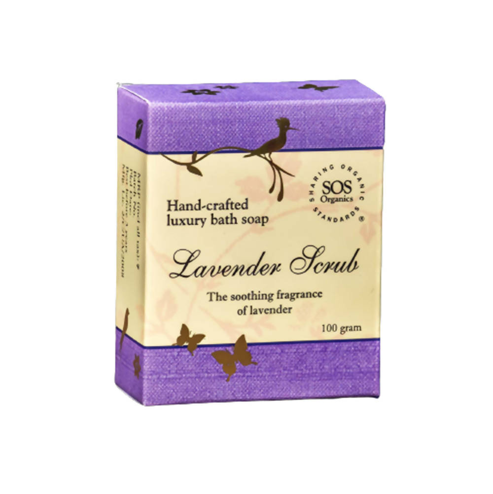 SOS Organics Lavender Scrub Luxury Bath Soap - BUDEN