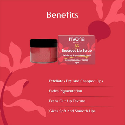 Rivona Naturals Beetroot Lip Scrub