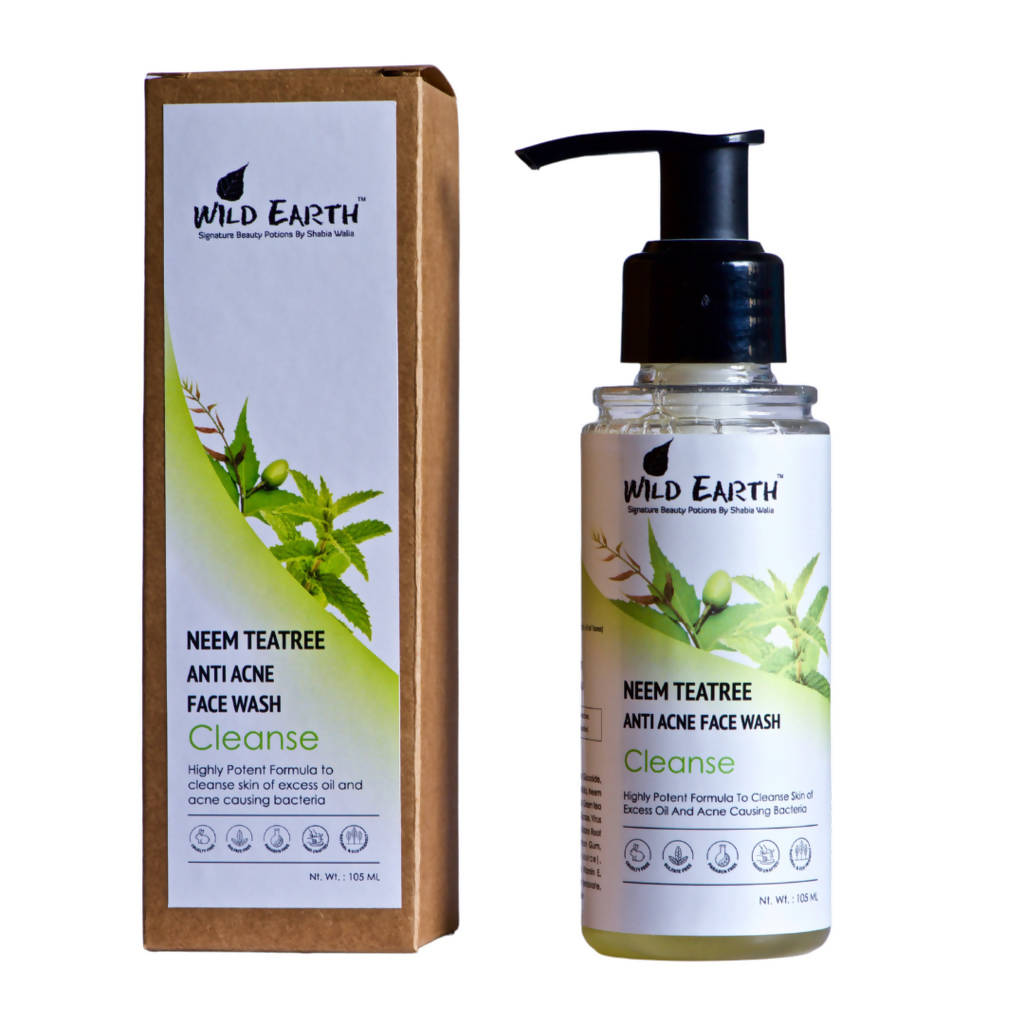 Wild Earth Neem Teatree Anti Acne Face Wash