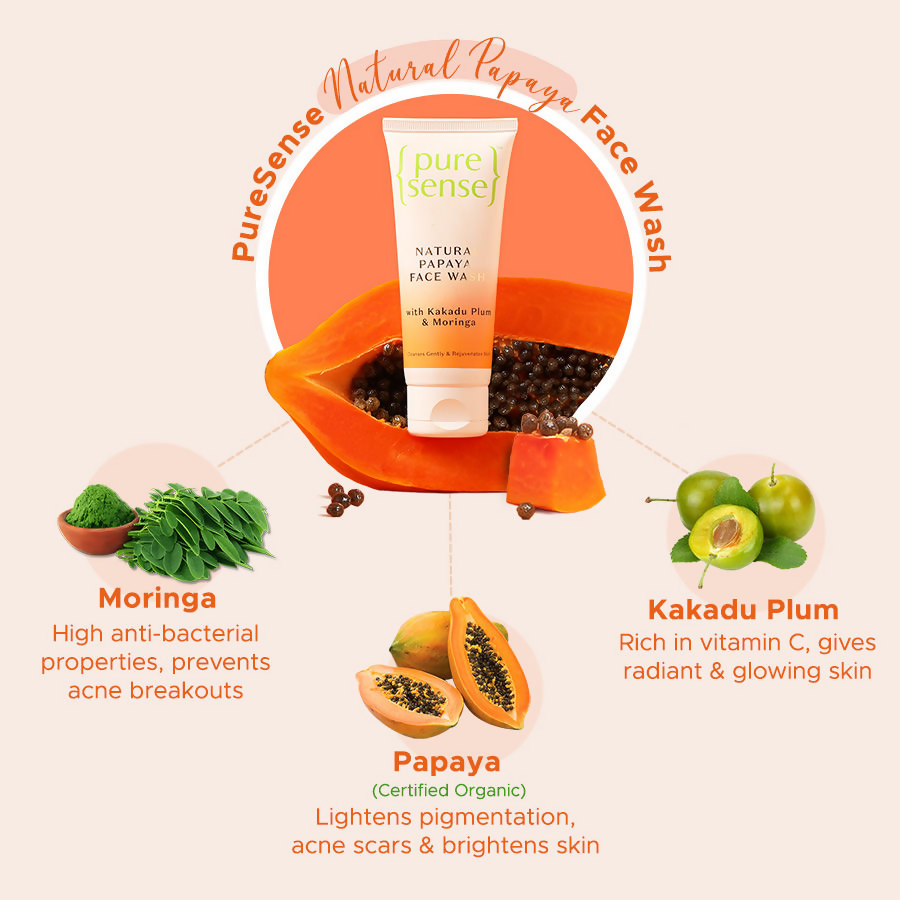 PureSense Natural Papaya Face Wash