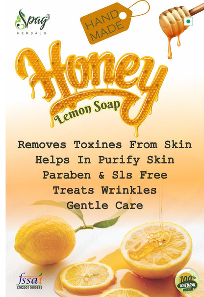 Spag Herbals Lemon Honey Handmade Beauty Soap