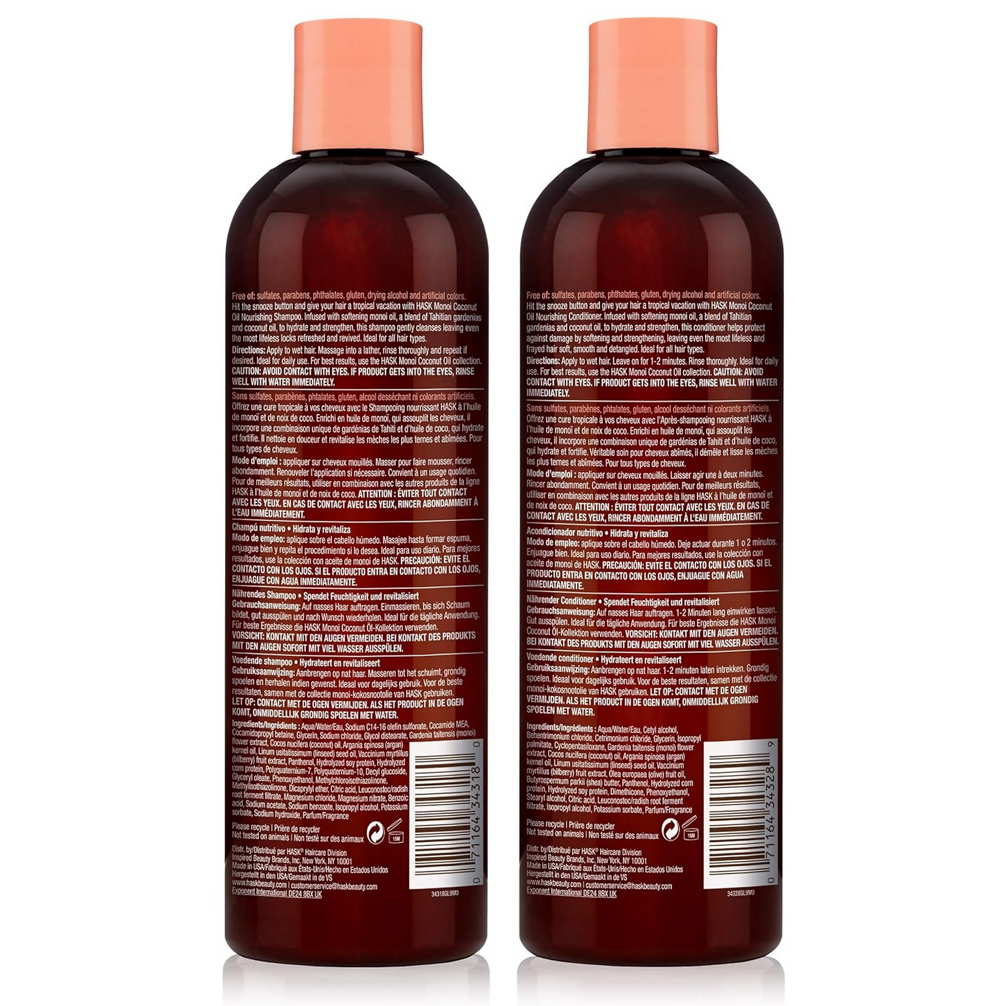 HASK Coconut Nourishing Shampoo And Conditioner