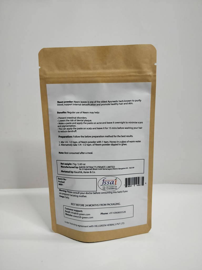 Hillgreen Natural Neem Powder