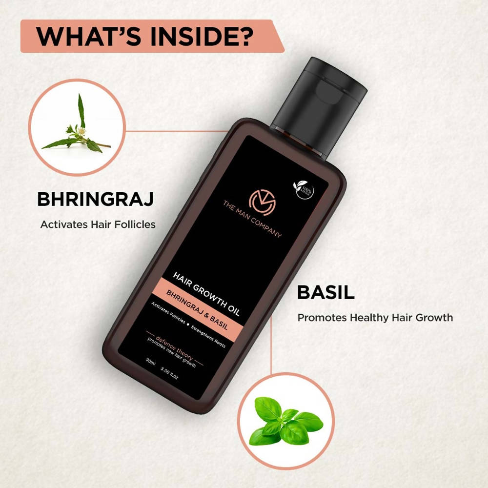 The Man Company Hair Growth Oil Bhringraj & Basil