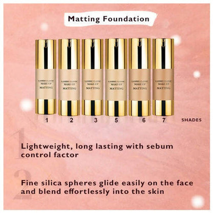 Lambre Classic Make-Up Matting Foundation (01 Natural Shade)