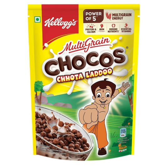 Kellogg's Multigrain Chocos Chotta Ladoo, Breakfast Cereal for Kids