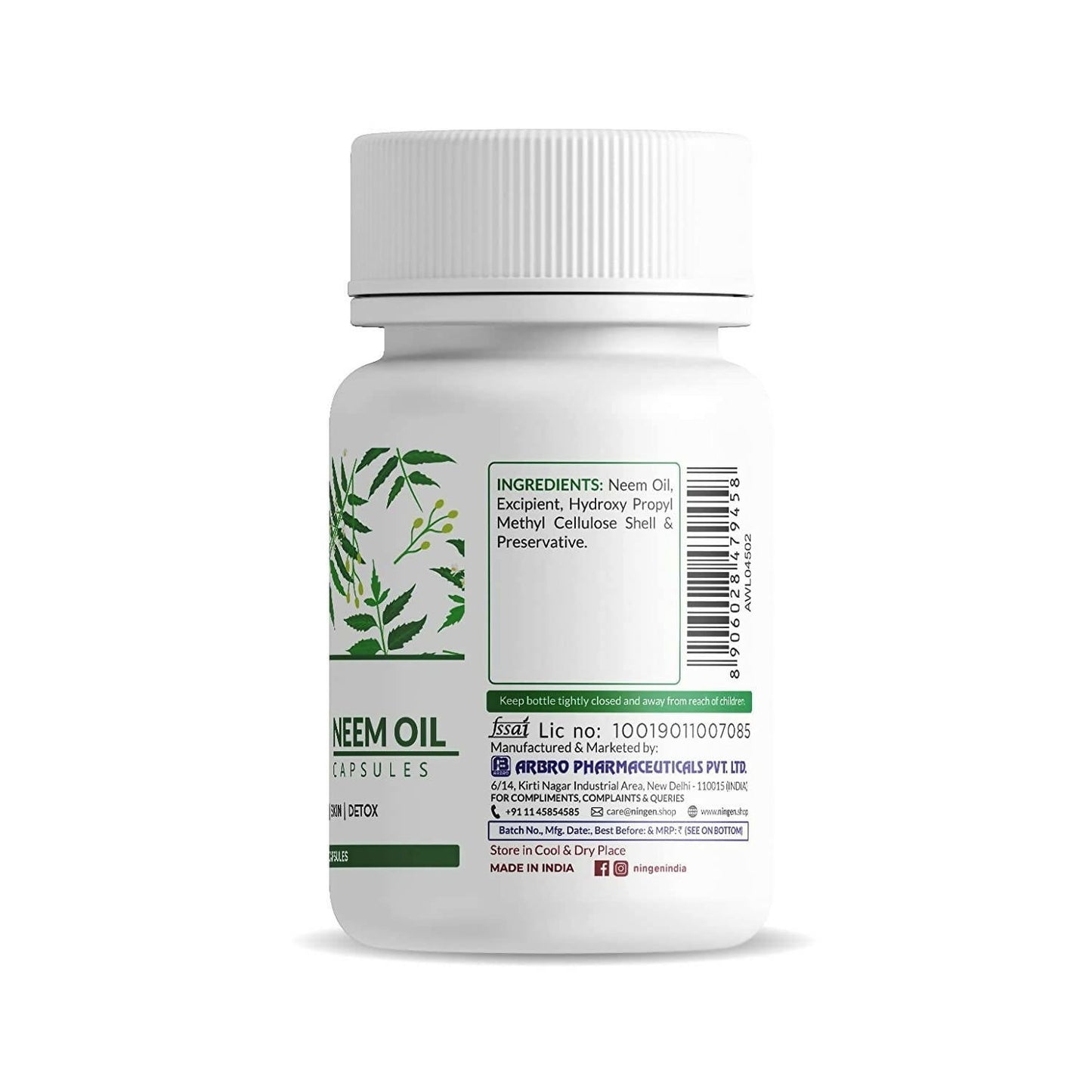 Ningen Neem Oil Capsules