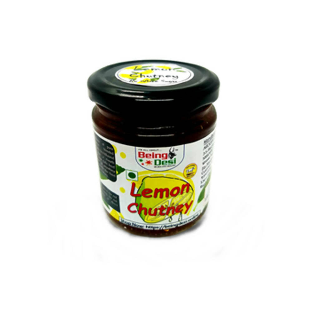 Being Desi Lemon Chutney (Zero White Refined Sugar) - BUDNE