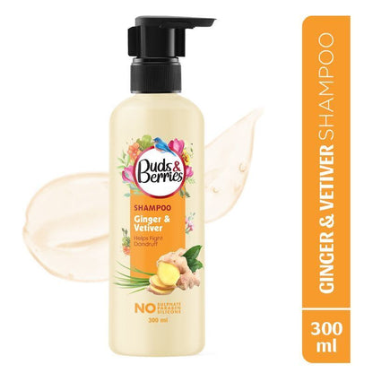 Buds & Berries Ginger & Vetiver Anti Dandruff Shampoo