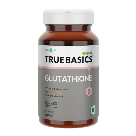 TrueBasics Glutathione with Nutroxsun, Biotin & Vitamin E Tablets - BUDEN