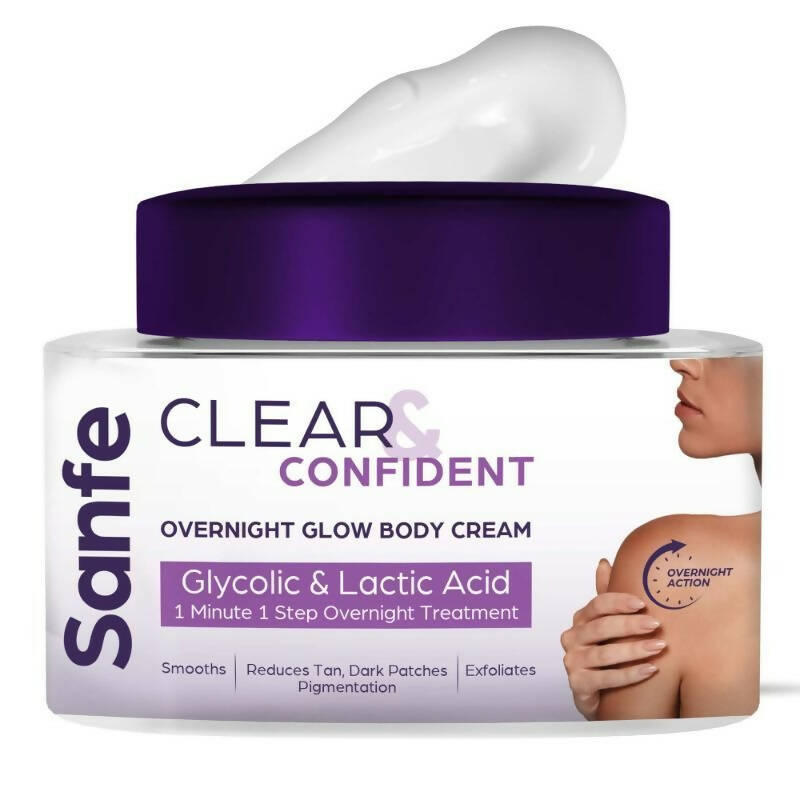 Sanfe Clear & Confident Overnight Glow Body Cream