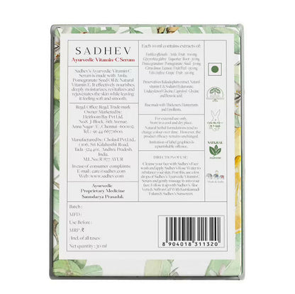 Sadhev Ayurvedic Vitamin C Face Serum