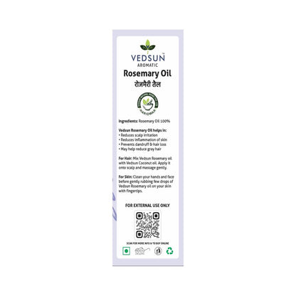 Vedsun Naturals Rosemerry Essential Oil Pure & Organic for Skin and Fragrance