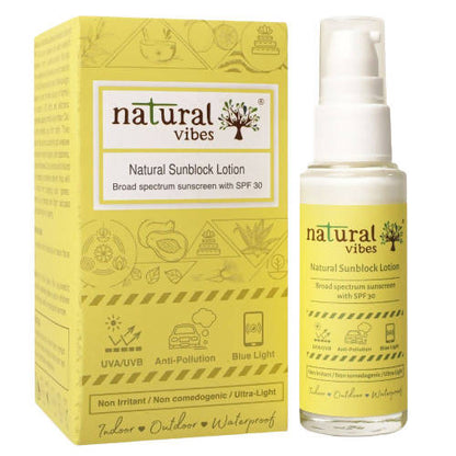 Natural Vibes Sunscreen Lotion with SPF 30