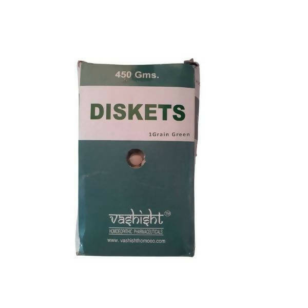 Vashisht Homeopathy Diskets - 1 Grain Green - BUDEN