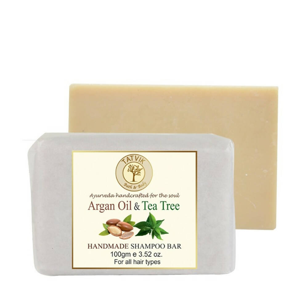 Tatvik Ayurveda Argan Oil & Tea Tree Shampoo Bar