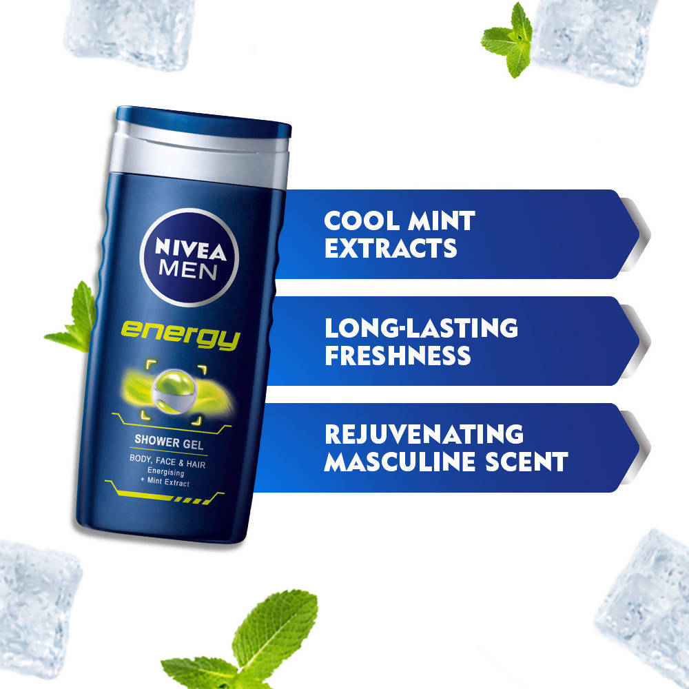 Nivea Men Energy Shower Gel With Mint Extracts