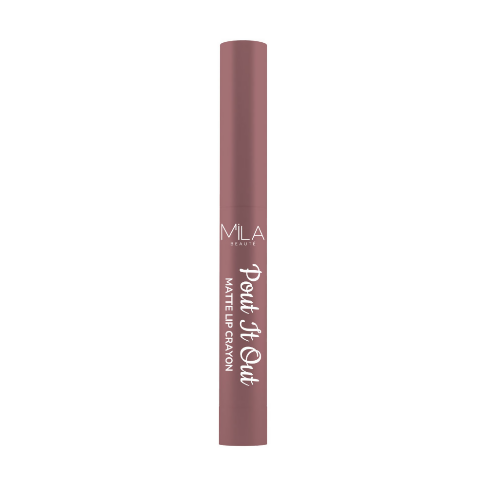 Mila Beaute Pout It Out Long Lasting & Matte Finish Lip Crayon Lipstick - Mulan